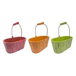 Cf 3pz ovali legno cm23x13 h10 bty orange green
