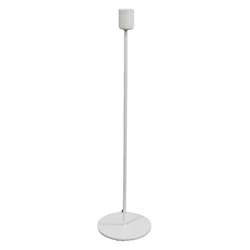 Candeliere in metallo dm 9 h 30 bianco