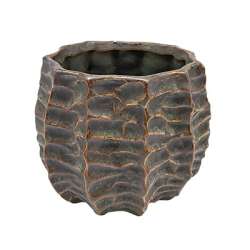 Cf 2 pz coprivaso carved dm 13 h 11 brown green