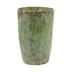 Vaso alto in ceramica tam dm13 h 20 sage