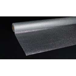 Bobina garza laminata cm 53x9 mt argento