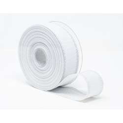 Nastro canvas lame mm 40 x 10 mt bianco