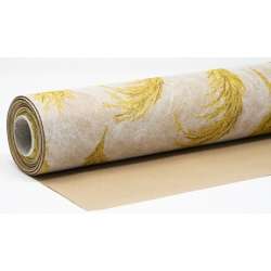 Bobina paper fibra pampas cm 75 x 20mt gialla