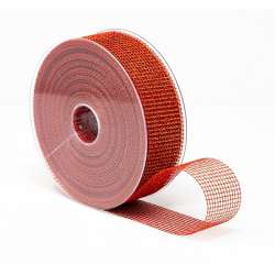 Nastro fitta lame mm 40x40 mt rosso glitter