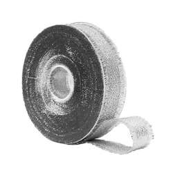Nastro sfrangiato laminato mm 25x 15mt argento