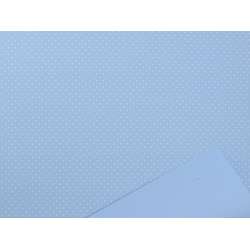 Bobina baby pois cm 100x25 mt azzurro bianco