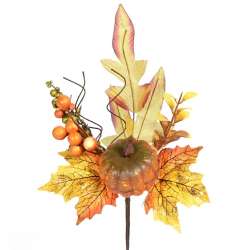 Cf 6pz pick autunno cm 28 con zucche arancio