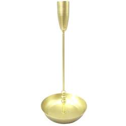 Candeliere di metallo cm 11 h 26 oro