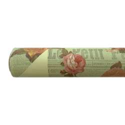 Bobina 1x25 mt giornale rose salvia