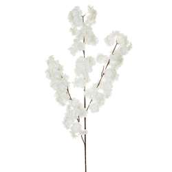Ramo pesco blossom  spray x3 h 97 bianco