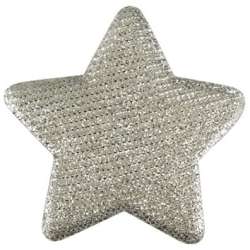 Cf 50pz stelle dm 5.5 in poliestere glitterato su 2 lati, ch