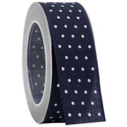 Nastro petit pois mm 40 x 20mt blue navy