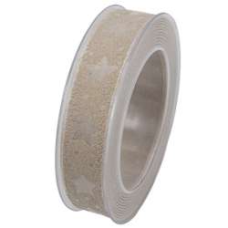 Nastro santa isabel mm 25x 15 mt cream
