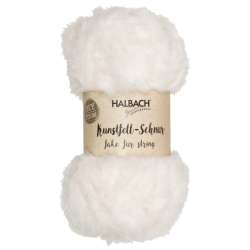 Nastro cordino in eco-pelliccia mm 10x30 mt cream