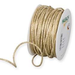 Nastro cordino lurex mm 1.1 x 25 mt gold