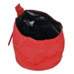 Portavaso in tela da appendere cm 16 h15 rosso