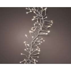 Cluster di  2040 led in filo da 17 mt  warm white filo trasp