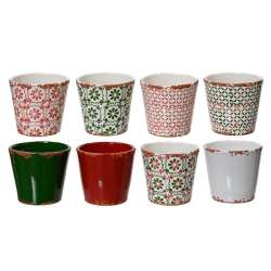 Coprivaso orchidea ceramica dm 14 h 12 col 8 ass