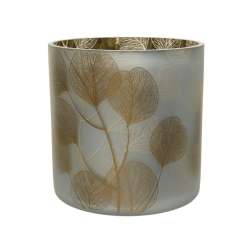 Coprivaso di vetro cm 20 h20 dollar white