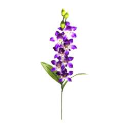 Ramo dendrobio con foglie  h 67  fucsia