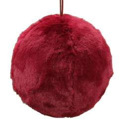 Sfera pelliccia cm 13 dark red