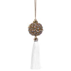 Sfera di strass con nappa...