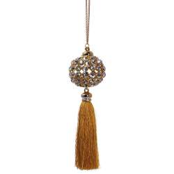 Sfera di strass con nappa...