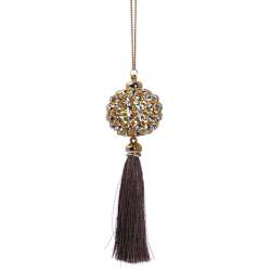Sfera di strass con nappa...