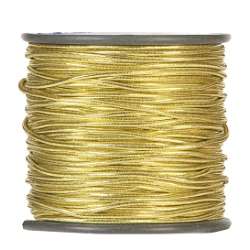 Nastro gomitolo di elastico mm 2 x 50mt gold