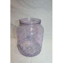 Vaso di vetro cretina cm 16 h20 lilac