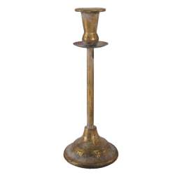 Candelabro in metallo dm 10 h 26 oro antico