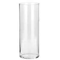 Vaso cilindro di vetro dm 8 h20 trasparente