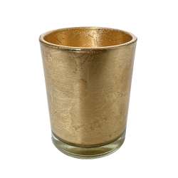 Porta tea-light dm 5.7 h 6.8 foglia oro