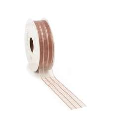 Nastro elle organza cm 2.5 x20mt rosa antico
