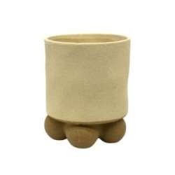 Portavaso dali ceranica cm 16 h 19 cream