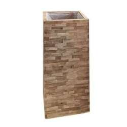 Fioriera colonna quadra cm 30x30 h 70 naturale ( 2