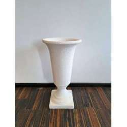 Vaso mary 32x32 h62 bianca ruvida