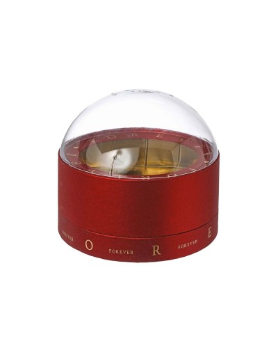 SCATOLA TONDA CON CUPOLA PLEXI D.13 ROSSA