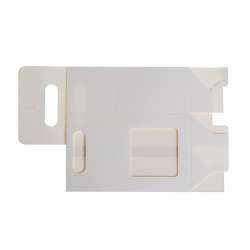 SACCHETTO IN CARTA CON FINESTRA IN PVC - 8.5 CM X 5.8 CM X H.15 CM - CF 25 PZ - BIANCO in Scatole e Contenitori