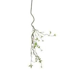 Ramo animato muschiato con foglioline h 122 naturale