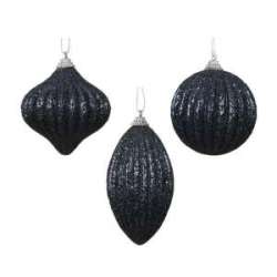 Set 12 palline in foam dm 8 vellutate night blue mix forme