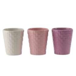 Cf 6pz vasi orchidea dm13 h14 lilla bianchi e rosa