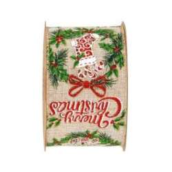 Nastro merry christmas mm 63 x 10 mt nat