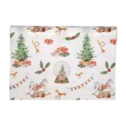 Runner christmas horse  cm 28 x 2.5 mt bianco