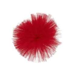 Pon pon in tulle dm 25 rosso