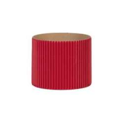 Cf 6 contenitori round shape  int dm 14 h 11.3 rosso