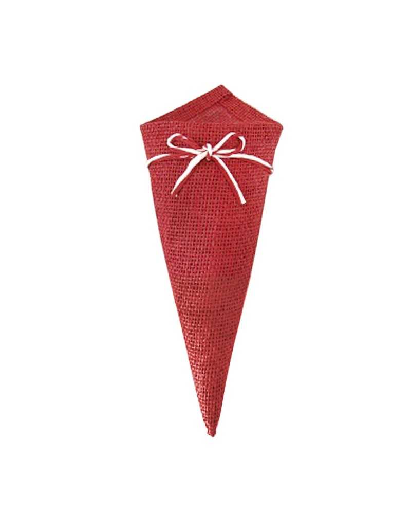 Coni e Sacchetti | CONO IN JUTA - H.30 CM X D.10 CM - BORDEAUX | 8030893213395