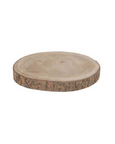 Disco in legno naturale Ø30 cm con corteccia originale