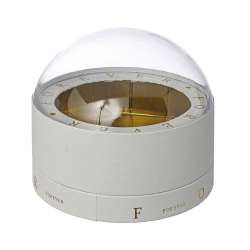Scatola bussola con cupola in plexi trasparente cm 13 bianca