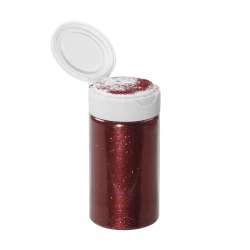 Barattolo glitter 100 gr rosso
